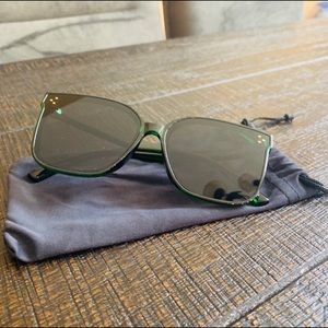 Polarized Green oversized sunglasses